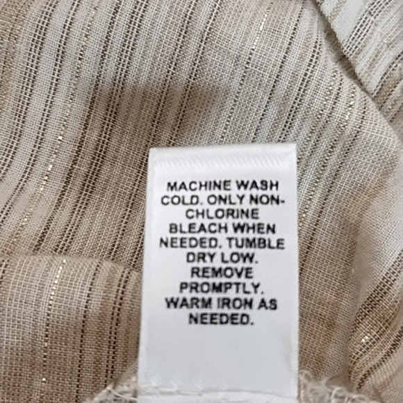 Cato Very Lightweight Cotton, Raw Edge, Tie Front Blouse Shacket Layering Piece - Picture 9 of 10